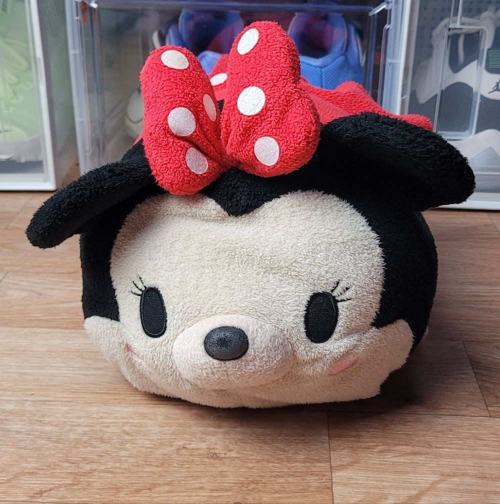 Disney Collection Tsum Tsum Minnie Mouse Plush Toy Pillow Large 12"